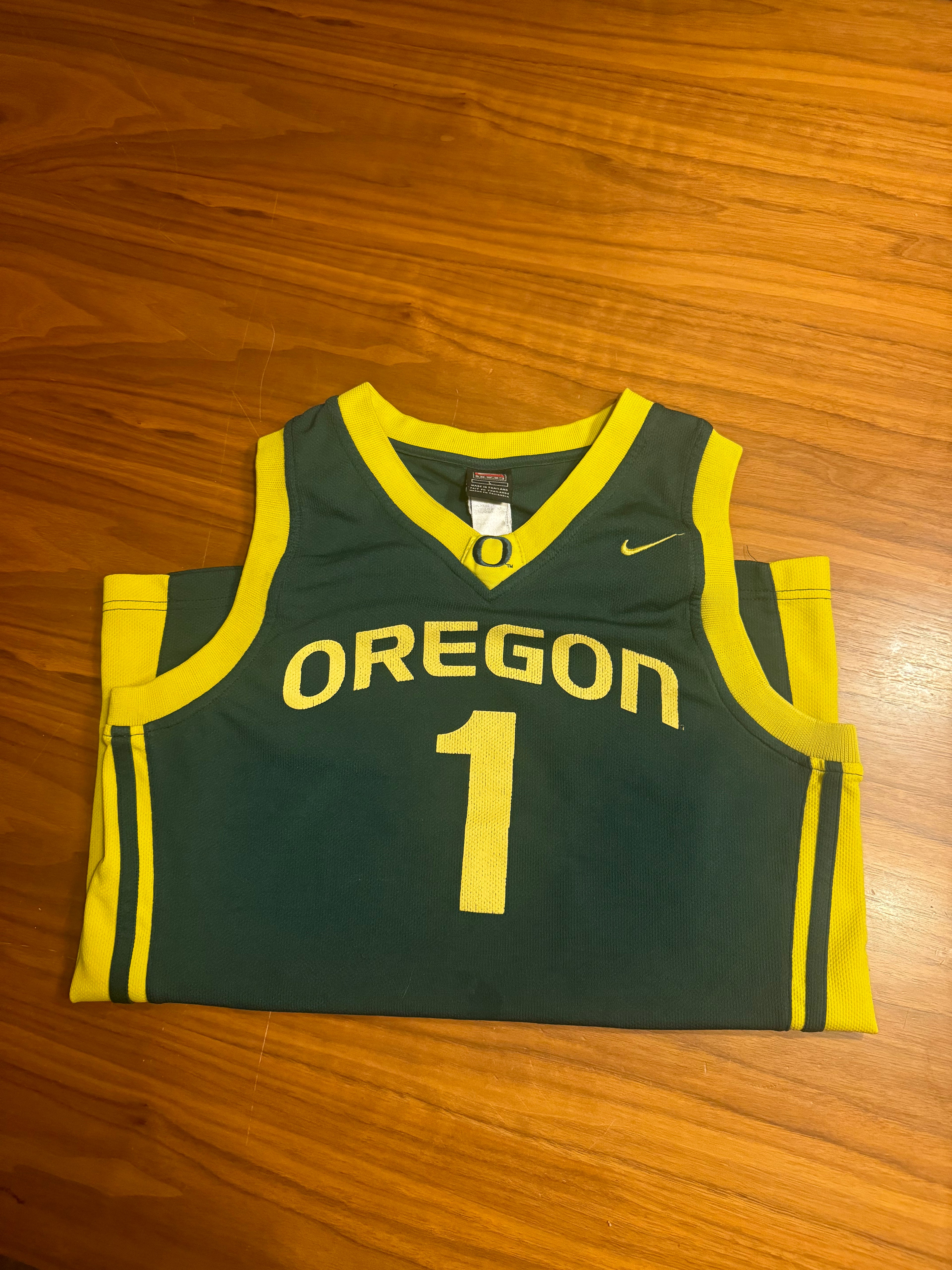 Vintage Oregon Ducks Nike Basketball Jersey #1
