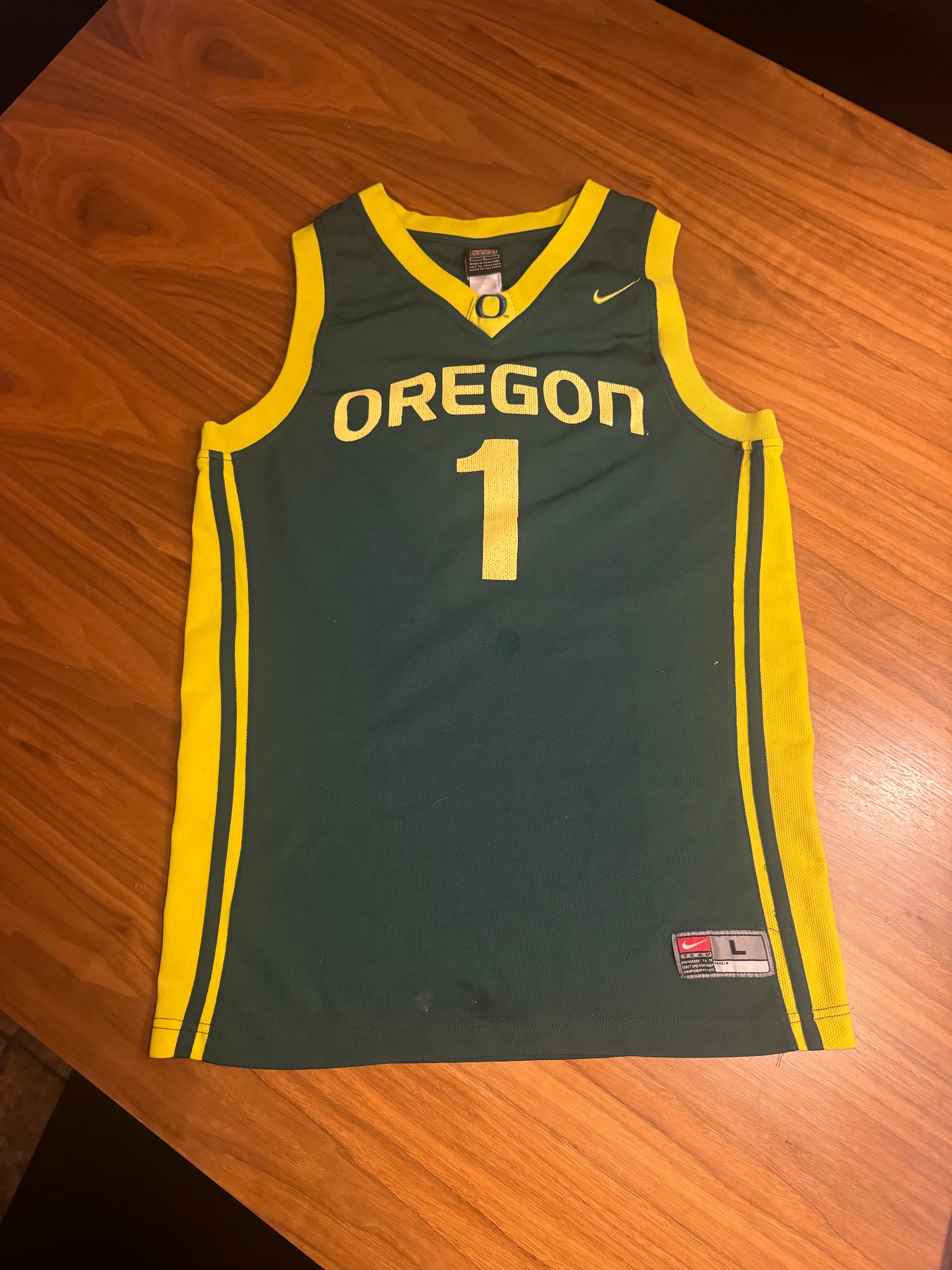 Vintage Oregon Ducks Nike Basketball Jersey #1