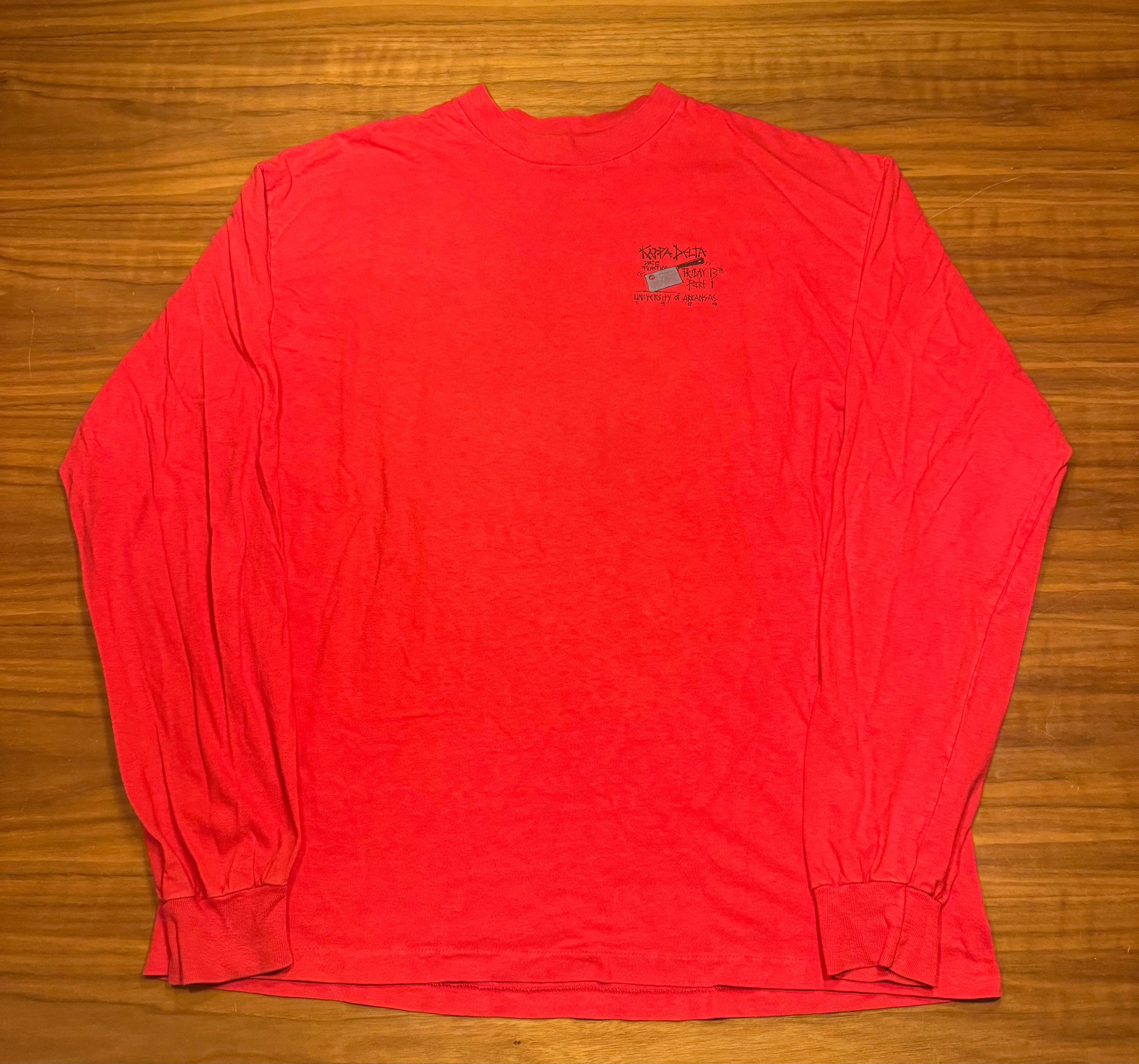 Vintage University of Arkansas x Kappa Delta 1989 Halloween Long Sleeve