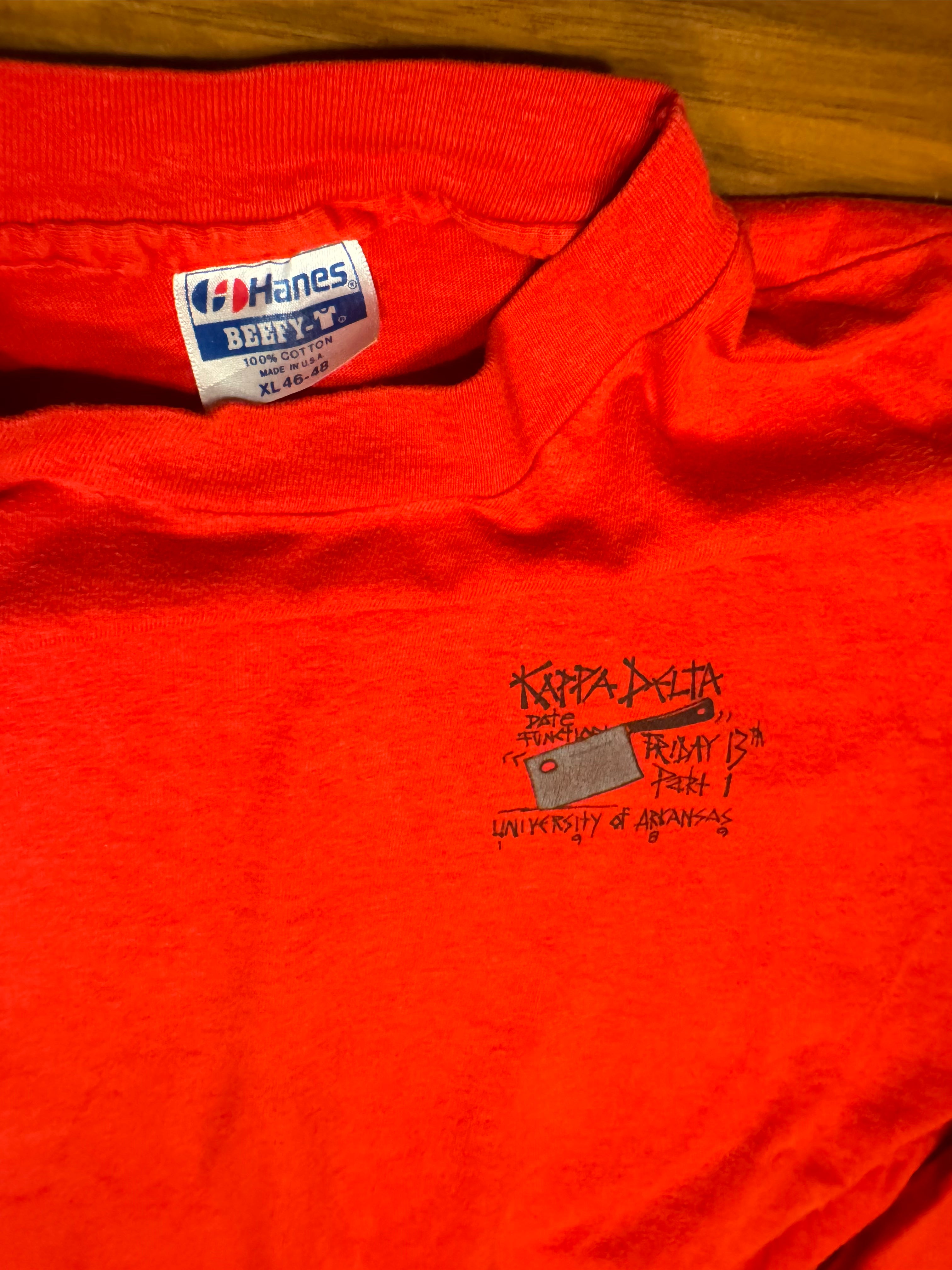 Vintage University of Arkansas x Kappa Delta 1989 Halloween Long Sleeve