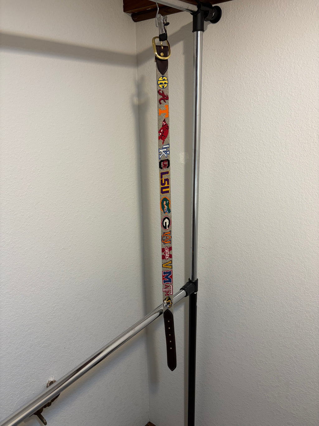 SEC Needlepoint belt