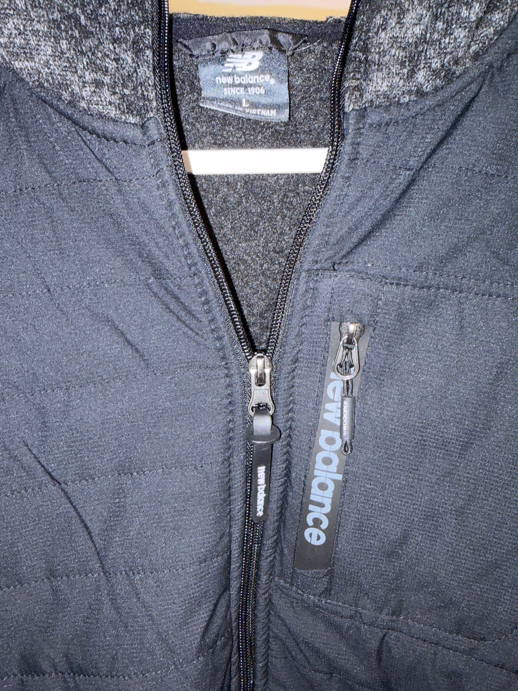 New Balance Quilted Softshell Zip‑Up Jacket