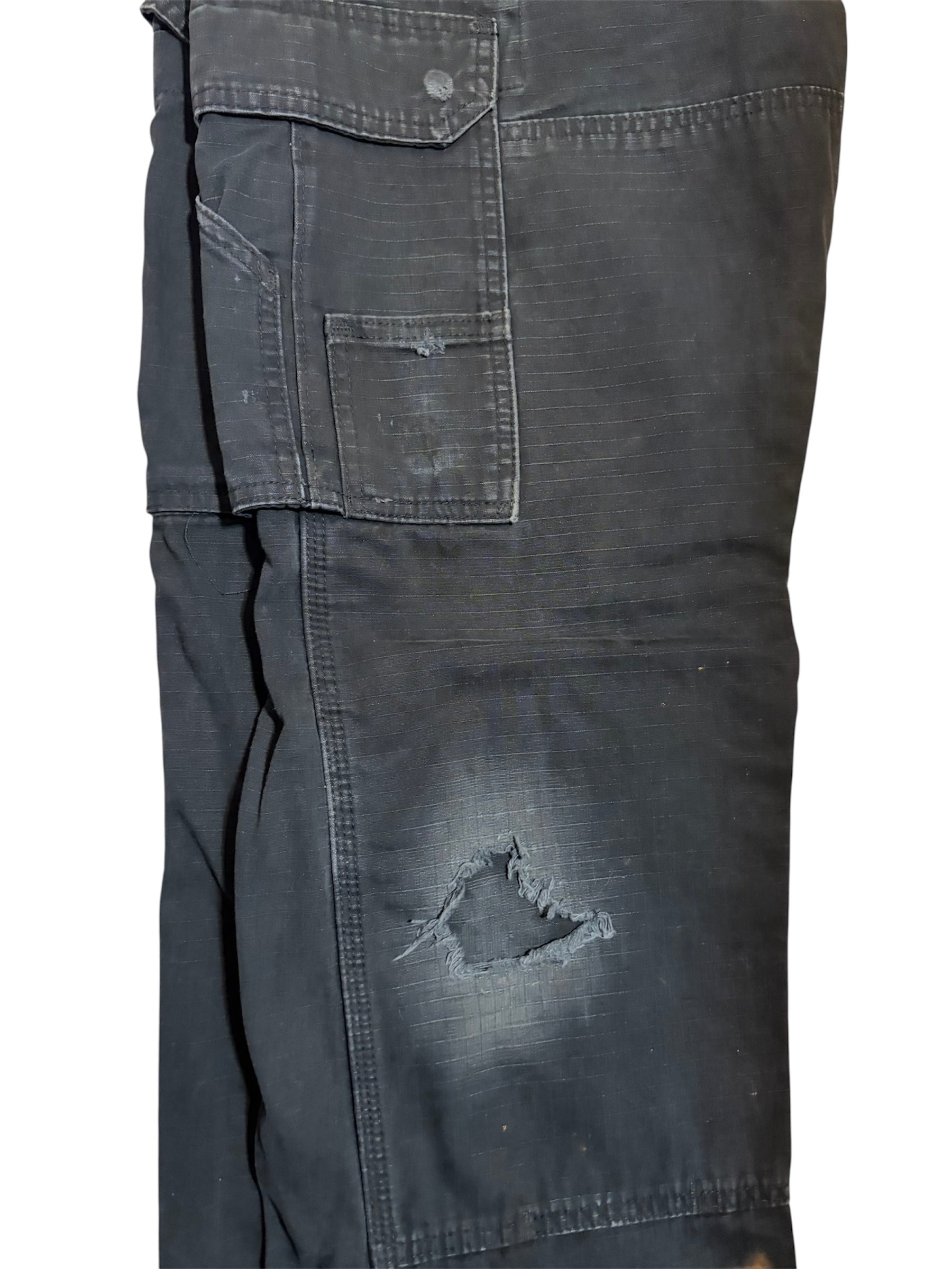 Distressed Wrangler Riggs workwear Ripstop cargo pants