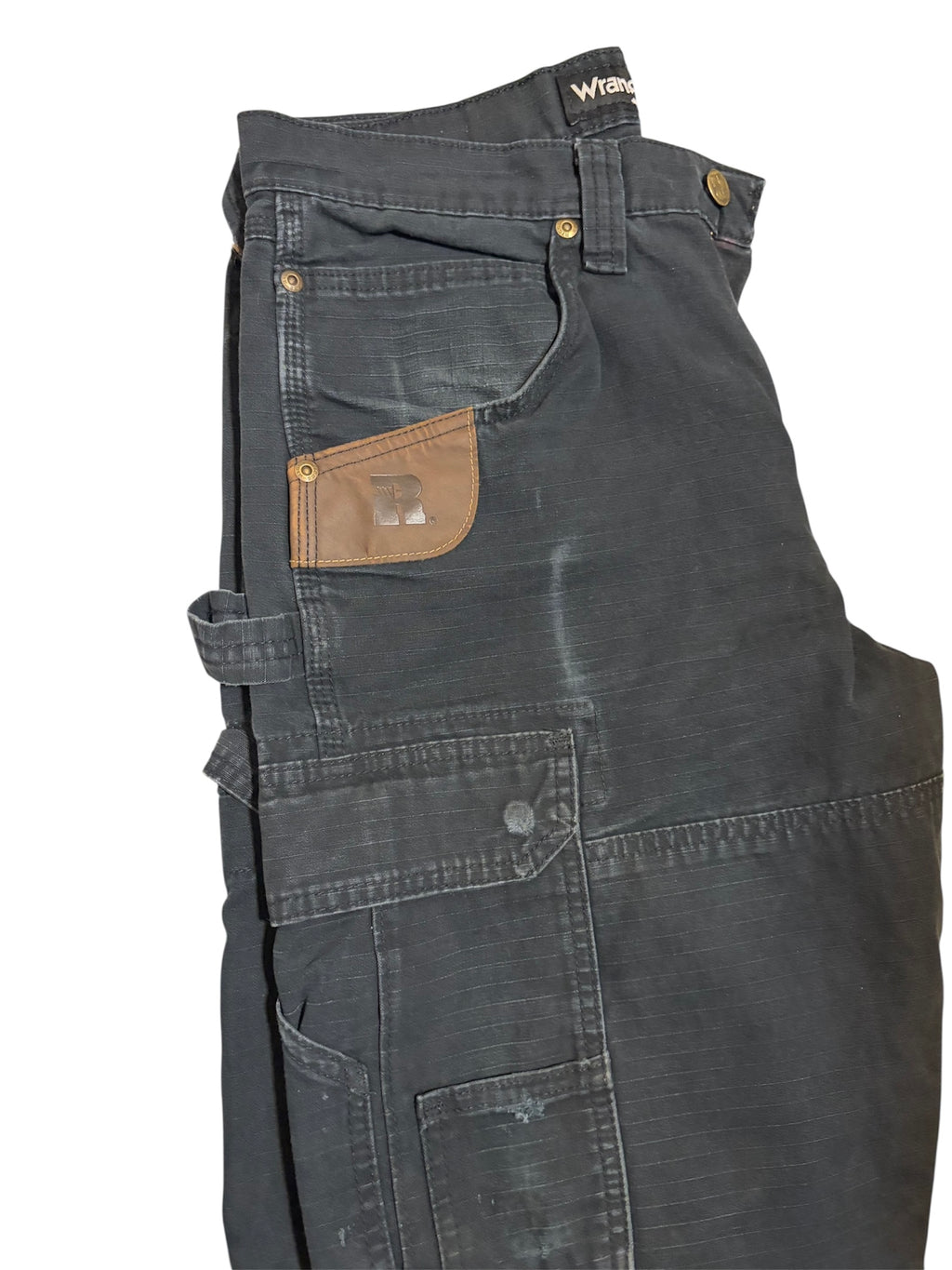 Distressed Wrangler Riggs workwear Ripstop cargo pants